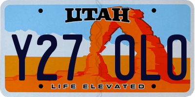 UT license plate Y270LO