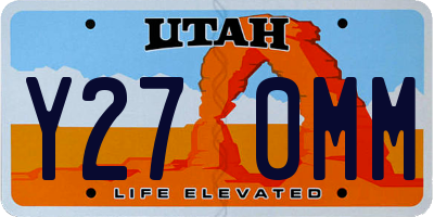 UT license plate Y270MM