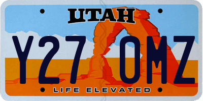 UT license plate Y270MZ