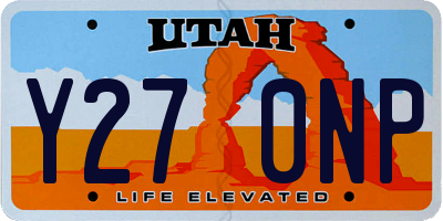 UT license plate Y270NP