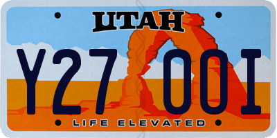 UT license plate Y270OI