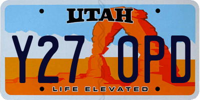 UT license plate Y270PD