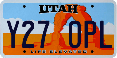 UT license plate Y270PL