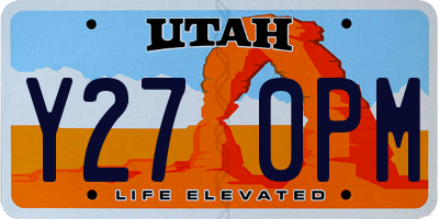 UT license plate Y270PM
