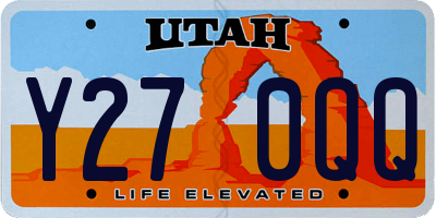 UT license plate Y270QQ