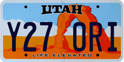UT license plate Y270RI