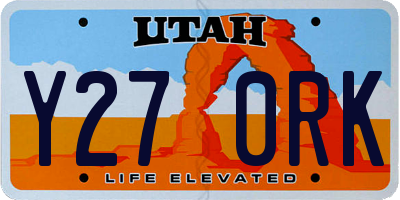 UT license plate Y270RK