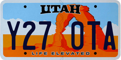 UT license plate Y270TA