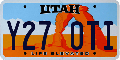 UT license plate Y270TI