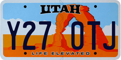 UT license plate Y270TJ
