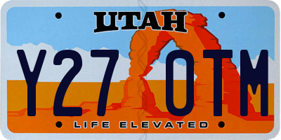 UT license plate Y270TM