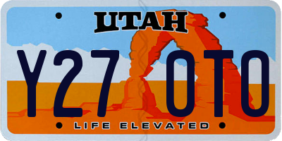 UT license plate Y270TO