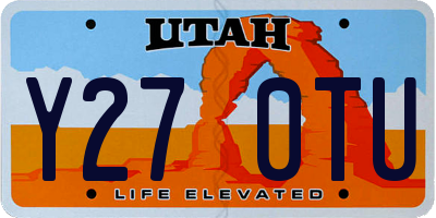 UT license plate Y270TU