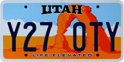 UT license plate Y270TY
