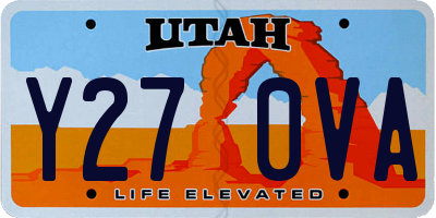 UT license plate Y270VA