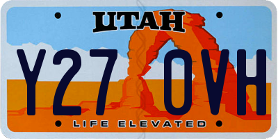 UT license plate Y270VH