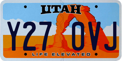 UT license plate Y270VJ