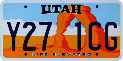 UT license plate Y271CG