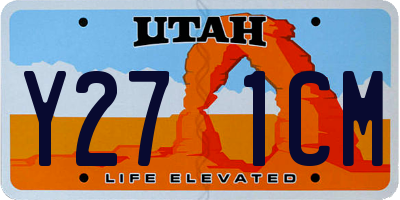 UT license plate Y271CM