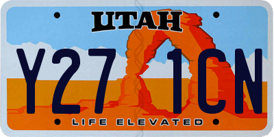 UT license plate Y271CN