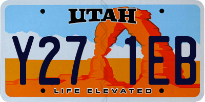 UT license plate Y271EB