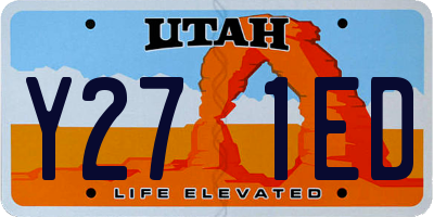 UT license plate Y271ED