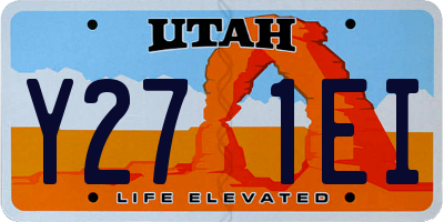 UT license plate Y271EI