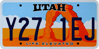 UT license plate Y271EJ