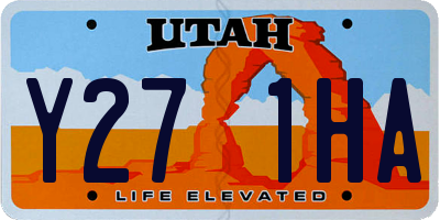 UT license plate Y271HA
