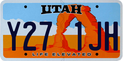 UT license plate Y271JH