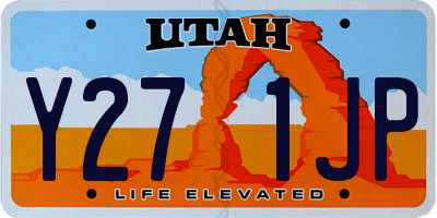 UT license plate Y271JP