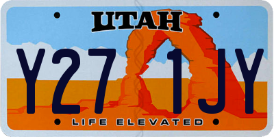 UT license plate Y271JY
