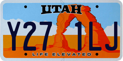 UT license plate Y271LJ