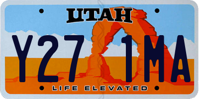 UT license plate Y271MA