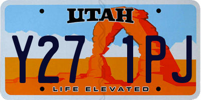 UT license plate Y271PJ