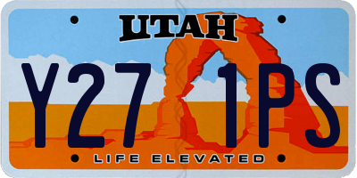 UT license plate Y271PS