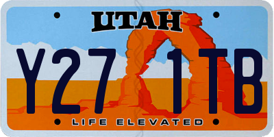 UT license plate Y271TB