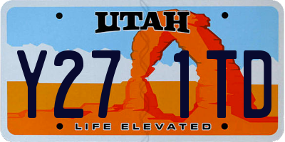 UT license plate Y271TD