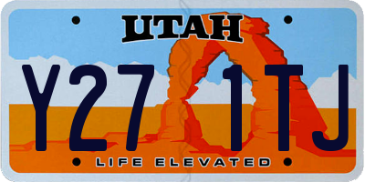UT license plate Y271TJ