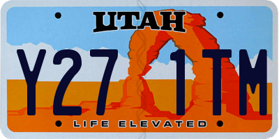 UT license plate Y271TM