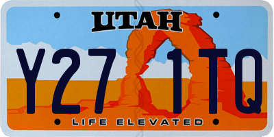 UT license plate Y271TQ