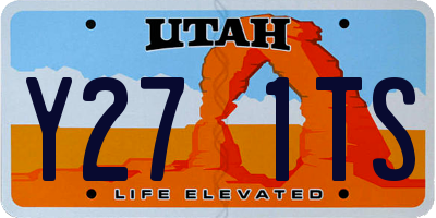 UT license plate Y271TS