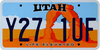 UT license plate Y271UF