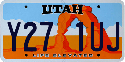 UT license plate Y271UJ