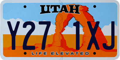UT license plate Y271XJ