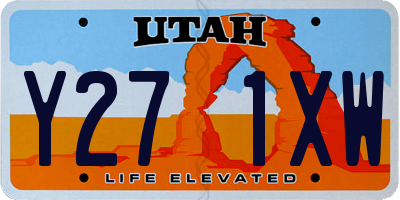 UT license plate Y271XW