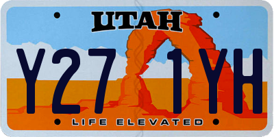 UT license plate Y271YH