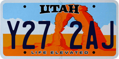UT license plate Y272AJ