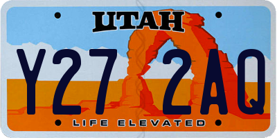 UT license plate Y272AQ