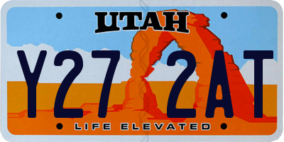 UT license plate Y272AT